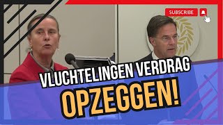 Marjolein Faber vs Rutte we kunnen het vluchtelingen verdrag gewoon opzeggen toch [upl. by Sivlek281]