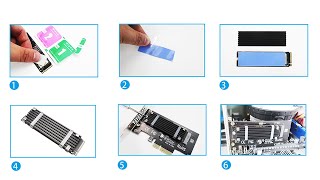 How to install M2 heatsink on M2 PCIe Adapter [upl. by Germayne]