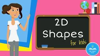 2D shapes for kids  Learn shapes like rectangle square circle hexagon and triangle [upl. by Ylrahc]