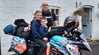 Meet the dad riding motorbike around coast of mainland UK  in just 15 days  SWNS [upl. by Lamberto]