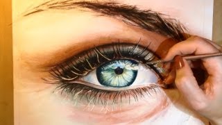 How to Paint a Realistic Eye  Watercolor Portrait Tutorial [upl. by Niels]