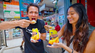 First Time in Costa Rica 🇨🇷 COSTA RICAN STREET FOOD Tour in San Jose [upl. by Idalia]