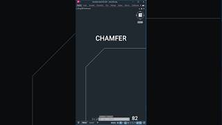 AutoCAD Chamfer sketchuphindi autocadshorts shorts [upl. by Malony]