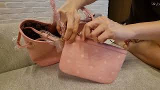 Not Sponsored Unboxing of the new Reversible Liz Shopper in Visetos in Pink mcm totebag [upl. by Bobker307]