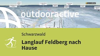 LanglaufLoipe im Schwarzwald Langlauf Feldberg nach Hause [upl. by Reinwald]