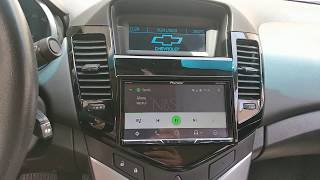 Cruze com Pioneer AVH Z5180TV  Interface Connects2  Moldura Scosche [upl. by Anivek]