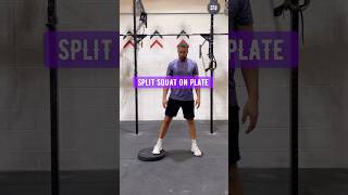 SPLIT STANCE SQUAT ON PLATE trackcoach runningcoach [upl. by Bloxberg631]