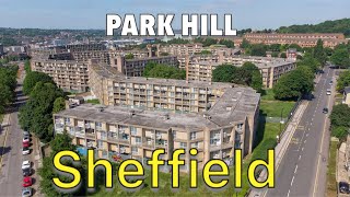 Park Hill Flats  SHEFFIELD  Listed building  URBEX  Exploration  DRONE  This Is England Set [upl. by Aicelf765]