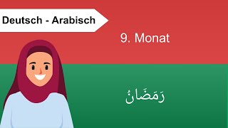 Der Islamische Mondkalender Hijri  12 Monate der Islamischen Kalender  Arabisch für Anfänger [upl. by Tingey]