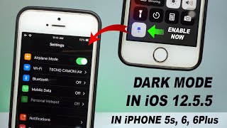 Official Ture Dark Mode in iOS 1255 on iPhone 5s 6 6 Plus 🔥🔥 Enable Right Now in the Settings [upl. by Nedgo]