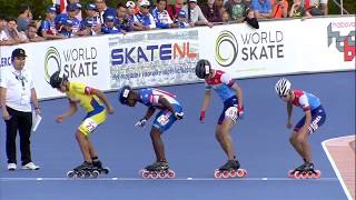 JUNIOR Men 500M  Final  Speed Skating  World Championships 2018  Heerde [upl. by Humphrey]