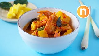 Pineapple Prawn Curry  Udang Masak Lemak Nenas Nyonya Cooking [upl. by Henley346]