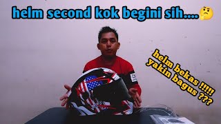 Review Helm Airoh Valor Uncle Sam Bekas🤔 II Papaeca Motovlog II [upl. by Sefton132]