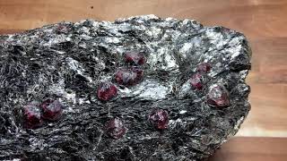 One More Large Cabinet Sized Specimen of Wine Red Almandine Garnets from Norway [upl. by Nerak87]