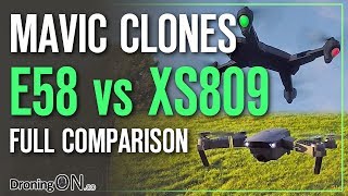 Eachine E58 vs Visuo XS809HW  Which To Buy [upl. by Buskus]