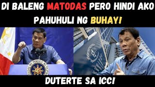 DUTERTE PAPALAG KAHIT MAGKATODASAN PAG PILIT SIYANG ARESTOHIN [upl. by Sivra865]