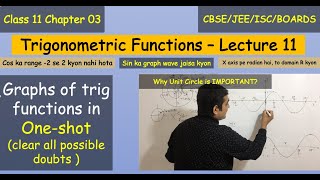 Class 11 Chapter 03 I Trigonometric functions 11 Graph of trig functions 1shot CBSEJEEBOARDS [upl. by Adiuqal]