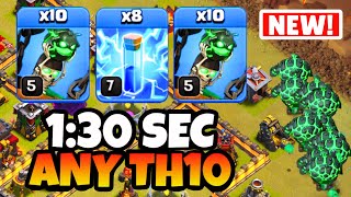 EPIC STRATEGY  Th10 LAVALOON Attack Strategy  Th10 Attack Strategy  Th10 New Troop🔥 [upl. by Hajan]