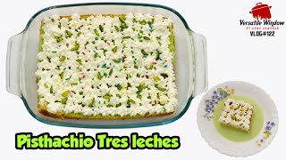 Tres leches Cake Recipe Malayalam  Pistachio Tres Leches VW VLOG122 [upl. by Florry]