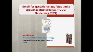 Small‐for‐gestational‐age fetus and a growth restricted fetus RCOG Guidelines 2024 [upl. by Larimor]