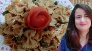 Vegetable bow tie pasta recipe  Arabiata Source Recipie  Italian Recipie  Hindi Urdu [upl. by Seiden127]