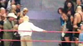 RIC FLAIR FINAL FAREWELL EXIT FROM RING STAGE 33108 [upl. by Constantina]