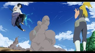 Luta Sasuke vs Deidara Naruto Shippuden [upl. by Jillane]