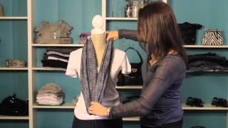 How to Tie an Infinity Scarf Like a Bow  Fashion Magic [upl. by Zubkoff890]