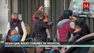 La saturación en el hospital deja en la calle a pacientes y familiares [upl. by Notsnhoj921]