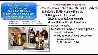 Esters 8 Finding Iodine Values of Fats amp Oils [upl. by Sama]