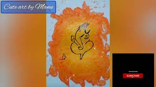 Ganesh ji drawing  Easy Drawing  How to Draw Beautiful Ganpati Bappa [upl. by Ibbetson]