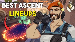 🔥 ULTIMATE BRIMSTONE LINEUPS GUIDE ASCENT 🔥  VALORANT [upl. by Nicholson524]