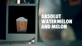 ABSOLUT WATERMELON AND MELON DRINK RECIPE  HOW TO MIX [upl. by Ahsilad527]