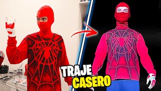 ¡COMO HACER EL TRAJE CASERO DE LA ARAÑA HUMANA SPIDERMAN  IVANSPIDEY [upl. by Enenaj223]