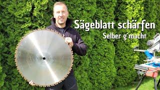 Sägeblätter selber schärfen  TIPP amp TRICKS  700 mm Kreissägeblatt [upl. by Shelburne]