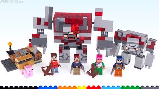 New canon LEGO Minecraft Dungeons The Redstone Battle review 21163 [upl. by Oirrad]