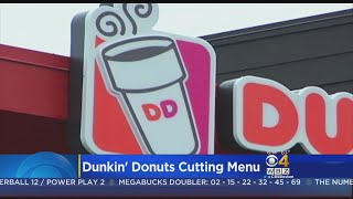 Dunkin Donuts Is Testing Out A Smaller Menu [upl. by Rexfourd]