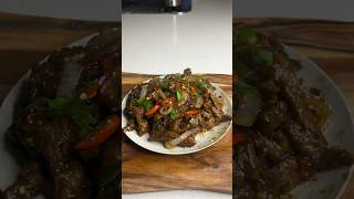 Mongolian beef fyp foryou food tiktok spicy [upl. by Mooney]