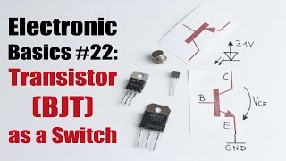 Electronic Basics 22 Transistor BJT as a Switch [upl. by Kubetz]