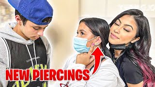 GETTING OUR PIERCINGS DONE scary ft Diego Martir amp Desiree Montoya [upl. by Reube]