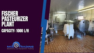 FISCHER Milk Pasteurizer Plant for farm milk processing [upl. by Akemrehs]