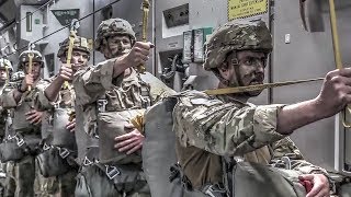 Jumping Out Of Planes US Army Paratroopers Jump Exercise [upl. by Nnaaihtnyc]