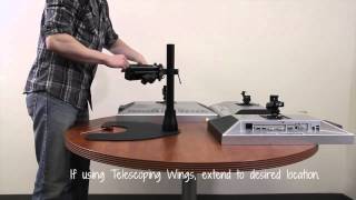 Ergotech Monitor Desk Stand Installation [upl. by Agarhs]