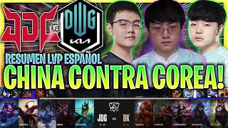 DAMWON LUCHA PARA EMPATAR A CHINA 😱ÉPICO  JDG vs DK WORLDS GRUPOS DÍA 6 2022 LVP ESPAÑOL MUNDIAL [upl. by Hecklau]