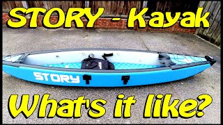 Story 1 Person Drop Stitch Inflatable Kayak aka Story Highline Review [upl. by Volkan]