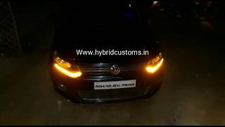 Volkswagen Polo Vento DRL Headlights [upl. by Ettecul]