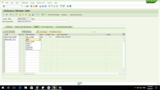 SAP ABAP Simple Table Create  SE11 Data Base [upl. by Esinyt]