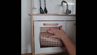 How to give your IKEA Duktig kitchen a natural look rattan cane ikeahack playkitchen [upl. by Marian]