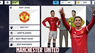 Manchester United 2122 Season HD Kits amp Logo for DLS 22 [upl. by Nap843]