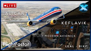 B757  Modern Avionics  B753  Alicante  Keflavik  FTSiM Sound Pack  VATSIM  XPlane 11 [upl. by Simone]